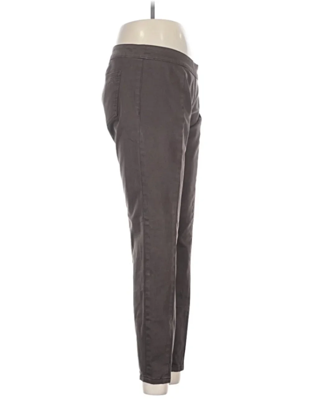 Tory Burch Casual Legging Pants Washed Gray Zip Hem Stretch Skinny Size 29